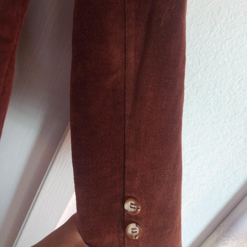 SOLD! Quality Vintage Faux Suede Blazer - Picture 7 of 8